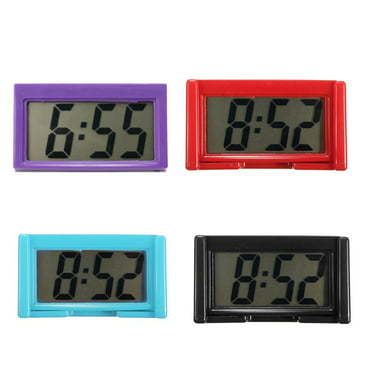 Automotive Digital Car Dashboard LCD Clock Calendar Display Self-Adhesive Stick